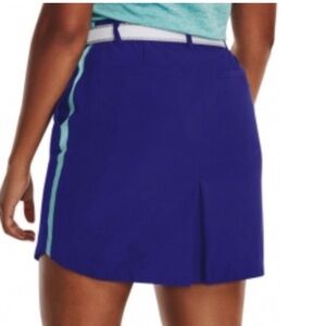 Under Armour UA Links Woven Golf Skort Blue Size 14